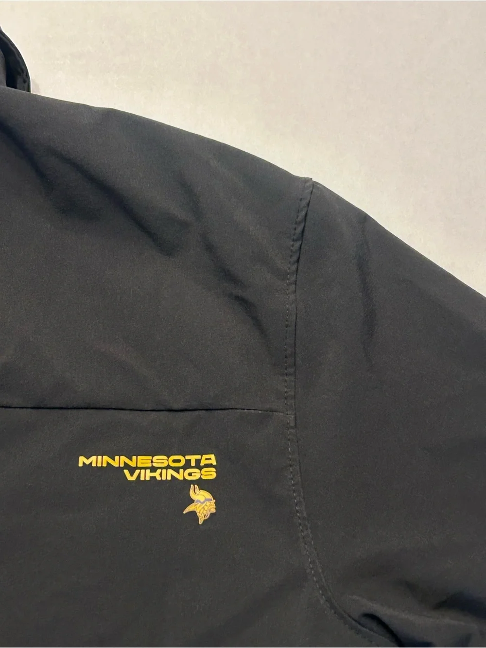 Nike Dri-Fit NFL Minnesota Vikings On Field Apparel Black Polo Shirt Size Medium